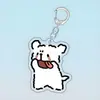 Colgante de Pareja Nuevo 2D Lindo Transfronterizo Mejor Amigo Cachorro de Línea Pequeña Buen Amigo Llavero de Acrílico