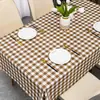 Toalha de Mesa Impermeável, Anti-Escaldante, à Prova de Óleo, Não Precisa Lavar, PVC Retangular Estilo Nórdico Ins, Protetor de Mesa, Protetor de Mesa de Jantar, Protetor de Mesa de Centro
