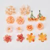 Conjunto Quatro Flores Artificiais Terno Rosa Flor Falsa Flor de Seda Adorno de Cabeça Antigo Grampo de Cabelo DIY Flor Decoração de Bolsa de Dor