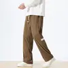 Calça de veludo cotelê masculina Amazon/AliExpress/TikTok/temu calça reta solta calça casual masculina