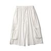 Calças Capri Masculinas Workwear Verão Shorts Externos Finos Calças de Perna Larga Casuais Soltas Calças Capri de Marca Casual Soltas