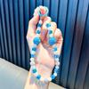 Cadena para teléfono móvil con cuentas de cristal y bola de diamante, llavero, sacudir voz, colgante para bolso en vivo, llavero, pequeños regalos para estudiantes al por mayor