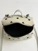 Bolsa Caixa de Bolinhas Estilo Coreano para Mulheres, Bolsa de Ombro Transversal Exquisita e Estilosa, Pequena Bolsa de Mão para Trabalho e Deslocamento, Bolsa Quadrada Pequena Casual