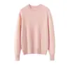 Nuevo Suéter de Punto 100% Cachemira Otoño/Invierno 2026 Cuello Redondo Manga Larga Color Sólido Lentejuelas Corte Holgado Top de Cachemira