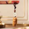 Yiming Xianyuan Sandalwood Elefante Corrente de Celular Pingente Chaveiro de Carro Pingente Esculpido Presente Fofo para Homens e Mulheres