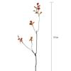Simulação 2 Garfo Pequenas Folhas de Outono Galhos Mortos Zen Vermelho Pequenas Folhas de Primavera Linha de Toque de Alta Qualidade Material de Flor Modelagem de Galhos Enrolamentos