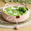 El Nido para Gatos es Fresco en Verano y se Puede Usar en Todas las Estaciones. Nido de Gato Tejido de Ratán Es Popular en Línea. Casa para Gatos, Casa para Gatos, Nido para Mascotas, Nido para Gatos