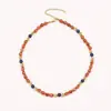 Collar de Ágata con Cuentas de Lapis Lázuli Natural Dzi, Moda de Lujo Ligero, Diseño de Nicho de Gama Alta, Cadena de Clavícula de Moda