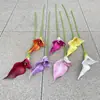 Flor Artificial individual de Lirio de Calas de EVA Impresa en 3D Boda Decoración Suave Decoración del Hogar Planta Verde Falsa Venta al por Mayor