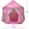 Tienda de campaña para niños Toldo Hexagonal de Tul Decoración de Tesoro Casa de juegos Castillo de Princesas Puerta Diámetro 140 Altura 140cm