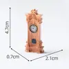 Reloj de péndulo clásico retro antiguo creativo Despertador Accesorios de decoración DIY Coche pequeño Escritorio Resina Adornos pequeños