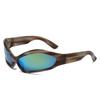 Gafas de Esquí de Ciencia y Tecnología Futuras Gafas de Sol de Moda Gafas Hip Hop de Gama Alta Mismo Estilo que las Celebridades de Internet Gafas de Sol para Exteriores Disparo en la Calle