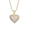 Collar de Circonita Micropavé de Amor de Celebridad de Internet de Venta Caliente Transfronterizo Nuevo Diseño Colgante Temperamento Collar de Alta Gama Venta al por Mayor