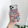 Design floral retrô para outono e inverno, adequado para capas de celular iPhone 17 Pro Max e Apple 18 Pro, IMD de camada dupla, para mulheres, modelos 16/15