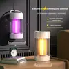 Lâmpada Matamosquitos de Mesa Doméstica Carregamento USB Portátil Repelente de Mosquitos Quarto Montado na Parede Luz Externa Matamosquitos de Choque Elétrico