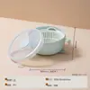 Nuevo Horno de Microondas Set Especial Tazón Taza Palillos Tenedor Cuchara Vajilla Infantil para Estudiantes Juego de Tres Piezas Mayoreo