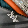 Pendientes de Mariposa de Zirconia con Gota de Agua y Flor para Banquete de Lujo, Pendientes de Estilo Palacio Retro, Pendientes de Lujo Ligero y de Alta Gama