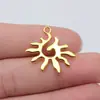 27x 20mm 2.5g multicolor joyería DIY accesorios al por mayor Sol Luna estrella Colgante de Sol