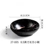 Vajilla de imitación de porcelana A5 negro dorado creativa plato para platos occidentales plato para bistec de melamina plato personalizado para frutas platos fríos postre