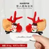Diadema Navideña Transfronteriza para Niñas Pasador de Astas Lindo Pasador para Bebé Pinza para Oreja de Ciervo de Peluche Aro para el Cabello Accesorios para el Cabello