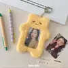 Libro Rojo Mismo Estilo Perrito Batido Peluche Porta Tarjetas para Tarjeta de Comida y Tarjeta de Autobús 3 Pulgadas Pequeño Almacenamiento de Tarjetas Estuche Protector Bolso Colgante