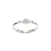 Anel de céu estrelado em prata de lei s925, estilo japonês, simples, clássico, requintado, moderno, versátil, elegante, belo design de anel