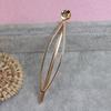 Cinturón de horquilla de alambre de acero para mujer, accesorios para trajes de celebridades de Internet, clip para flequillo, clip de una palabra, horquilla rota dorada, clip de metal para niña