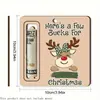 Enfeites de Clipes de Dinheiro de Madeira de Natal Transfronteiriços com Design de Rena de Natal, Presentes Perfeitos para Árvore de Feriado e Decoração de Casa de Natal