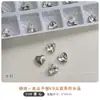 Joyería de uñas blancas de alta calidad con diamantes puntiagudos planos para K9 Crystal Flash Love Pigeon Egg, caramelo de roca en ángulo recto, diamante transparente