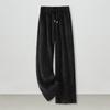 Pantalones de Lana Florales Otoño e Invierno Cálidos Engrosados de Lana de Pierna Ancha 2026 Nuevos de Cintura Alta Elegantes Casuales Rectos