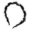 Moda Coreana Hada Dulce y Fresca Accesorios para el Cabello Diadema Hilo Hilo Plegado Perla Enrollada Banda para el Cabello Pequeña y Delgada