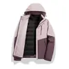 Chaqueta de Trabajo Tres en Uno Desmontable de Dos Piezas a Medida para Otoño e Invierno, Cortavientos y Cálida, con Logo Bordado