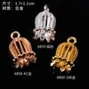 Nuevo colgante de capullo de flor de aleación Accesorios de aleación de cuerno de capullo Accesorios DIY Accesorios antiguos