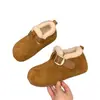 Zapatos de mujer tipo Birkenstock, de suela gruesa, que aumentan la altura, forrados de felpa, peludos, colección de invierno 2026, sin cordones, cálidos, forrados de algodón y botas de nieve
