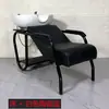 Nueva Cama de Lavado Semi-Reclinable Salón de Peluquería Peluquería Cama de Champú Lavabo de Cerámica Tienda de Peluquería Cama de Enjuague de Cabeza Lavabo de Plástico