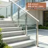 Fabricantes de postes de acero inoxidable 304, tubos cuadrados engrosados de 1.5 pulgadas, pasamanos de vidrio, columnas para escaleras y barandillas de vidrio para proyectos comerciales