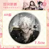 Cazador de demonios: Kimetsu No Yaiba Serie Rosa Insignia de Flor Nezuko Tanjiro Tomioka Giyu Insignia de Hojalata