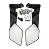 Espejo Retrovisor de Motocicleta Modificado Nuevo Espejo Hoja Estilo Mejorado Espejo Retrovisor Aleación de Aluminio Campo de Visión Amplio Espejo Lateral Reversible