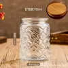 Frasco Sellado de Vidrio con Flor de Begonia Vintage Chino Frasco de Almacenamiento para Dulces y Snacks Frasco de Almacenamiento para Frutas Secas y Nueces Frasco de Almacenamiento Frasco de Almacenamiento