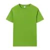 Camiseta de Manga Curta de Algodão Puro com Gola Redonda Roupa de Trabalho Transfronteiriça Pod Personalizada Uniformes de Grupo Roupas Pai e Filho Camisetas Culturais Branca