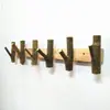 Colgador de llaves de rama vintage para almacenamiento de llaves, perchero de rama de nogal negro, puerta de entrada de aula de jardín de infantes