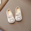 Zapatos de una sola capa para niñas, primavera y otoño 2024, nuevos zapatos de cuero sin cordones con suela suave para niños, estilo coreano, zapatos de princesa para niños medianos y grandes, de moda
