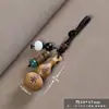 Colgante Espada de Siete Estrellas con Forma de Gota de Lluvia de Madera de Azufaifo Golpeada por el Rayo, Adorno Decorativo, Borla de Escoba, Pequeño Accesorio de Madera, Llavero para Bolso