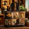 Bolso de Mano con Estampado de Moda Trendy para Mujer Bolso de Hombro Bolso Tote Acolchado Nuevo Producto Transfronterizo 3D Temu Amazon