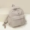 Mochila Pequeña de Pana para Invierno Nueva para Mujer Estudiante Casual Velour Doble Correa de Hombro Estilo Mori Mochila Escolar para Estudiante de Secundaria