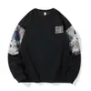 Sudadera de marca moderna estilo americano para hombre para primavera y otoño, talla grande, holgada, cuello redondo, manga larga, camiseta, ropa casual elegante para hombre de otoño, precio controlado a 78