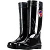Botas de lluvia para hombre en primavera y verano, cubrebotas de pesca, zapatos impermeables de media pantorrilla, zapatos de goma antideslizantes de pantorrilla alta, de pantorrilla larga con forro polar añadido y engrosamiento