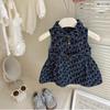 Vestido Coreano para Niñas Verano Nuevo Vestido de Mezclilla Retro sin Mangas para Niñas Top Vestido Chaleco para Bebé