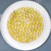 Ding Yi 8mm Luna Fría Estrella Lámina de Oro Cuentas Resaltan Color Galvanizado Cuentas Agujero Recto Joyería DIY