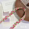 Ribete de Encaje de Mini Rosa Multicolor de Nueve Colores con Bordado Delicado para Ropa Infantil, Ribete Decorativo Versátil al por Mayor